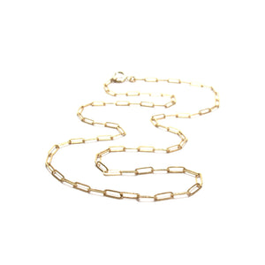 fine link chain necklace