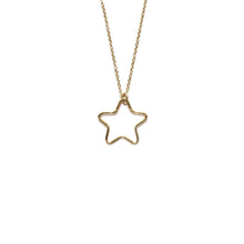 Load image into Gallery viewer, large cut out star necklace