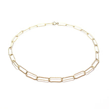Load image into Gallery viewer, sparkle paperclip chain short necklace