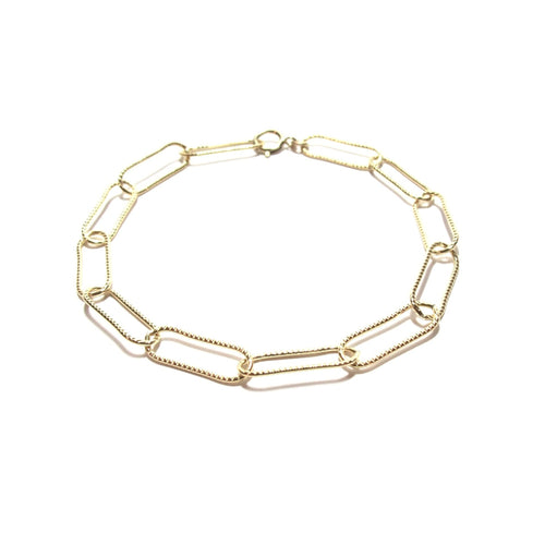 sparkle paperclip bracelet