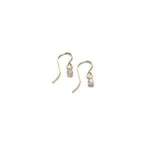 hook earrings with labradorite
