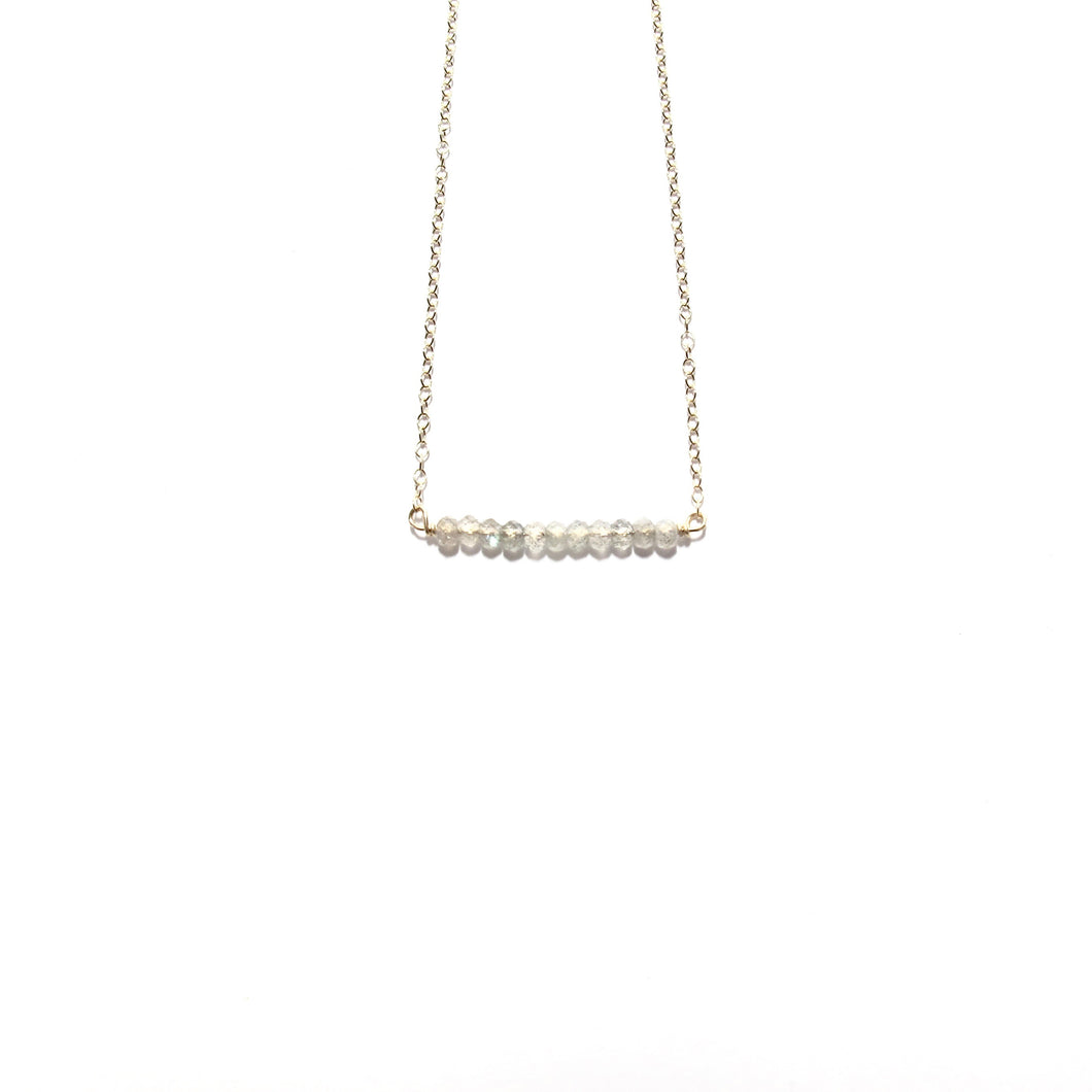 line of labradorite necklace