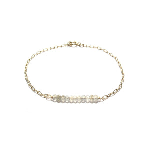 line of labradorite chain bracelet