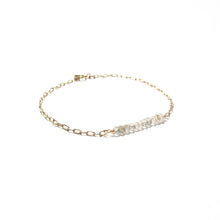 Load image into Gallery viewer, line of labradorite chain bracelet