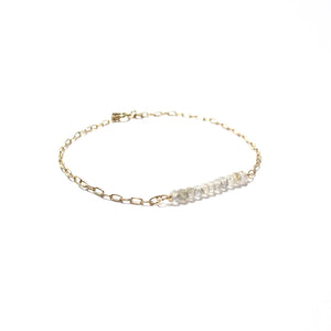 line of labradorite chain bracelet