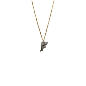 small pave diamond initial necklace (limited choice of letters)