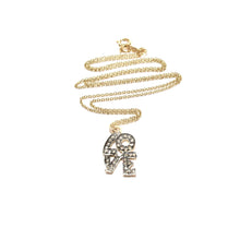 Load image into Gallery viewer, pave diamond love necklace