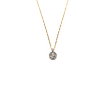 Load image into Gallery viewer, tiny pave diamond circle necklace
