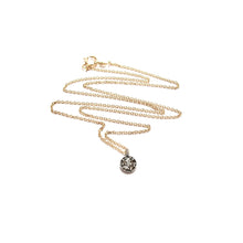 Load image into Gallery viewer, tiny pave diamond circle necklace