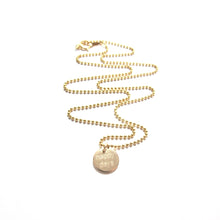 Load image into Gallery viewer, small happy days disc necklace