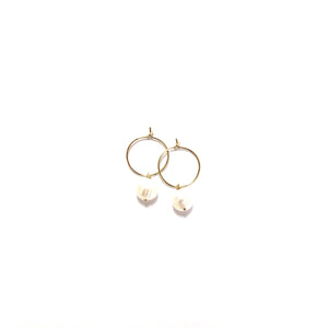 pearl small hoops
