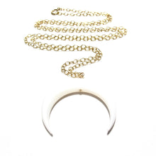 Load image into Gallery viewer, mother of pearl moon necklace