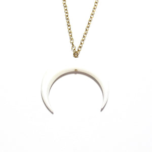 mother of pearl moon necklace