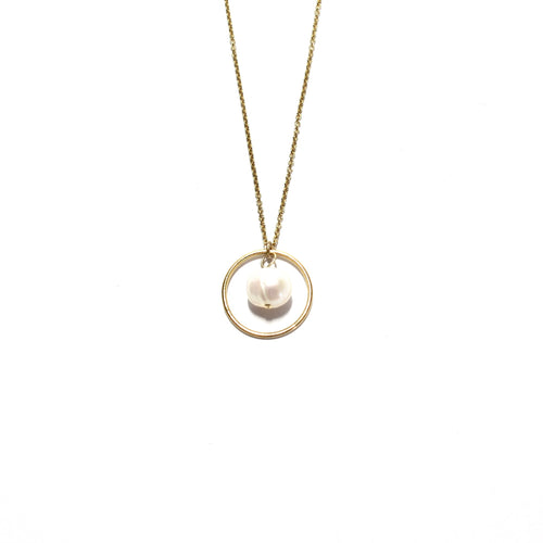 pearl in ring necklace