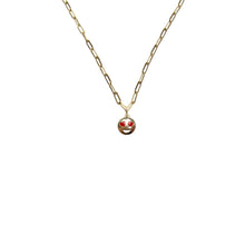 Load image into Gallery viewer, tiny heart eyes necklace