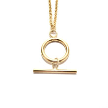 Load image into Gallery viewer, T-bar rolo chain necklace