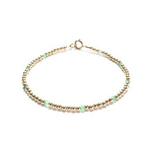 Load image into Gallery viewer, dotted chrysoprase bracelet