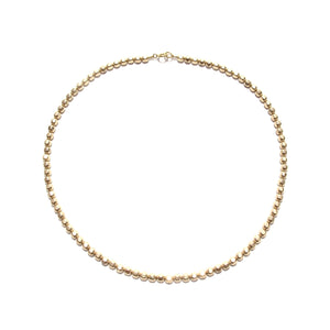 large faceted beads choker necklace