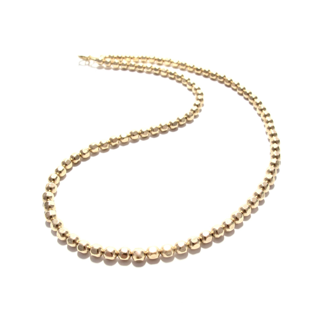 large faceted beads choker necklace