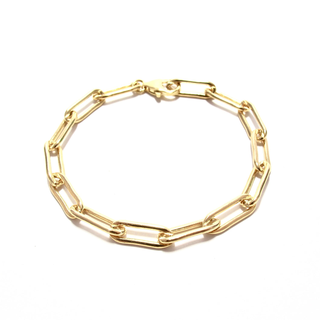 chunky long link chain bracelet