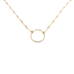 bar chain ring necklace