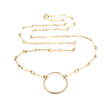 Load image into Gallery viewer, bar chain ring necklace