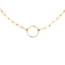 Load image into Gallery viewer, long link chain ring necklace