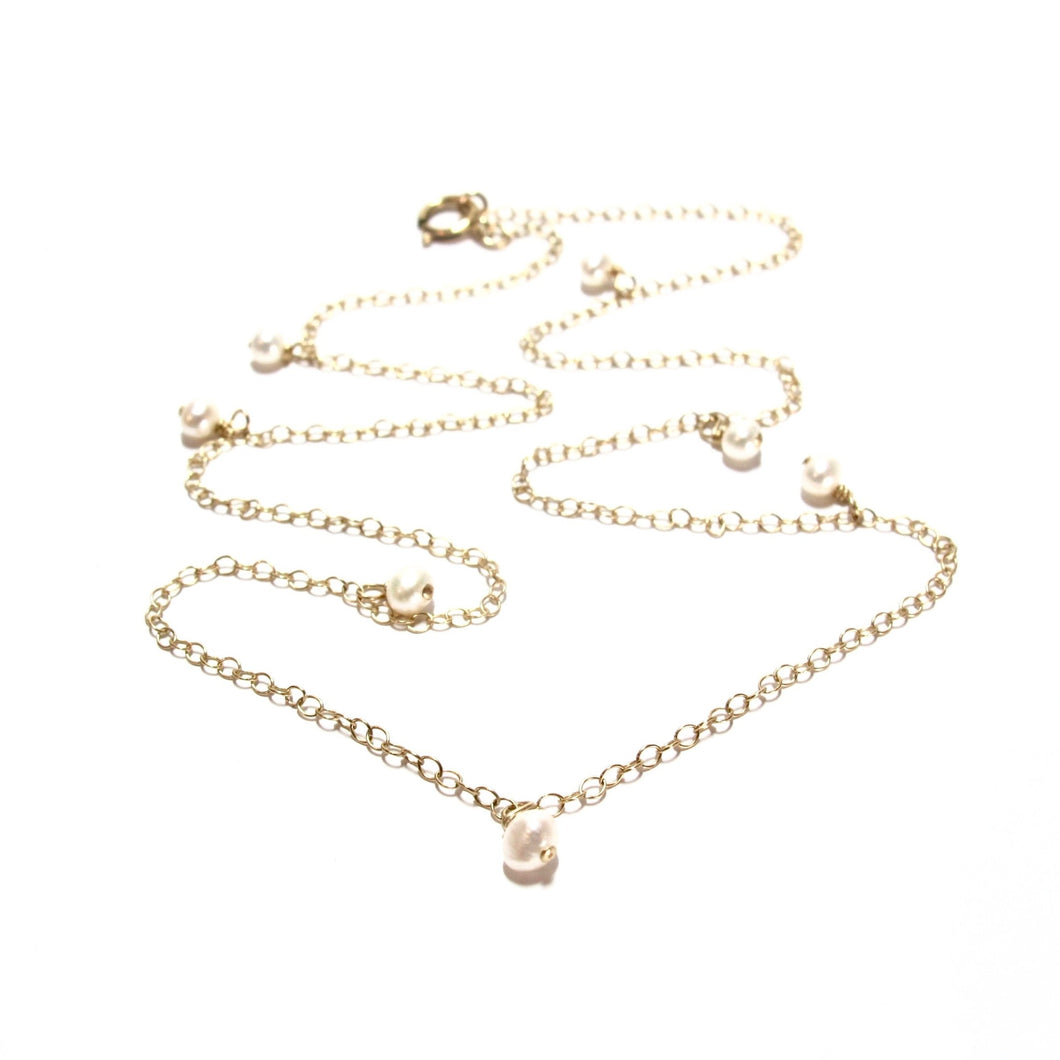 multi pearl necklace