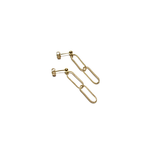 sparkle paperclip earrings