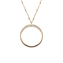 Load image into Gallery viewer, ring on satellite chain necklace