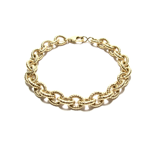 chunky twisted cable bracelet