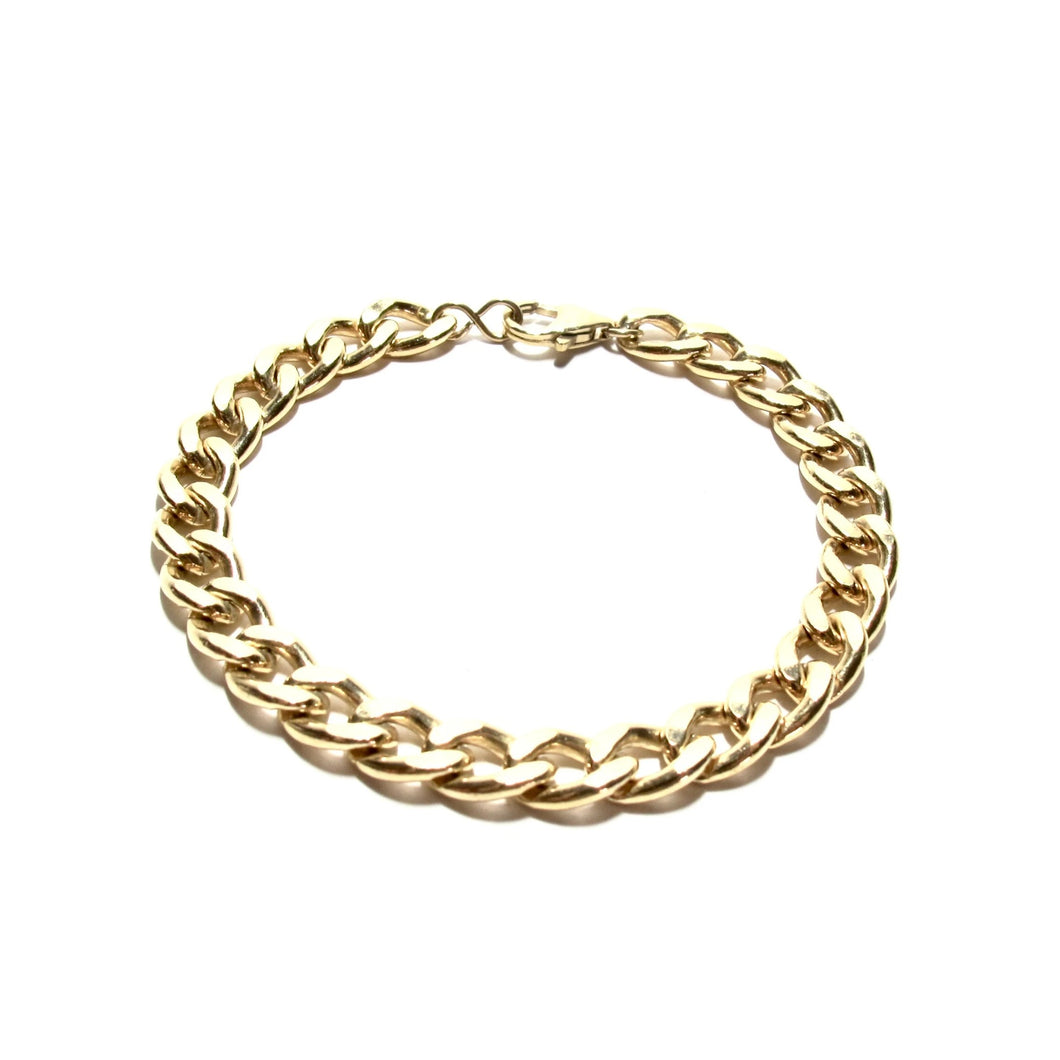 chunky diamond cut bracelet