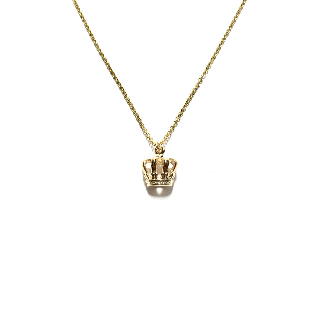 small crown necklace