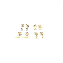 Load image into Gallery viewer, moon and star stud earrings