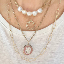 Load image into Gallery viewer, sparkle paperclip chain long necklace
