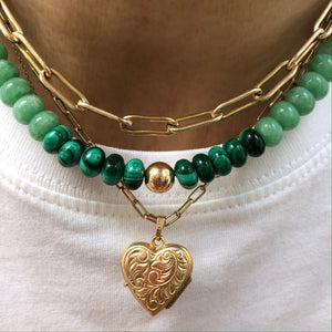 croatian sea green necklace