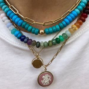 croatian sea blue necklace